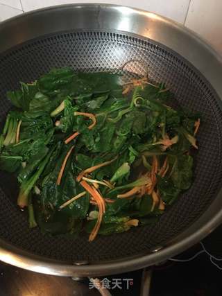 菠菜拌羊肉的做法步骤:10