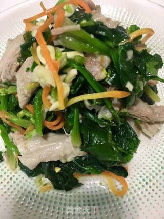 菠菜拌羊肉的做法步骤：24