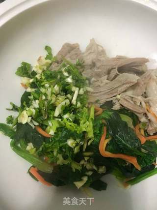 菠菜拌羊肉的做法步骤：17
