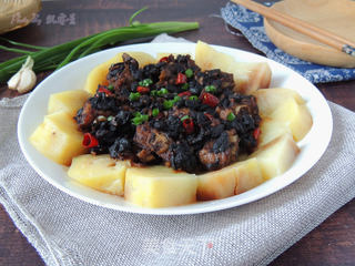 豆豉土豆蒸排骨的做法步骤:13