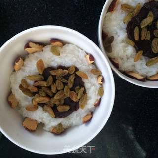 豆沙八宝饭的做法步骤:7