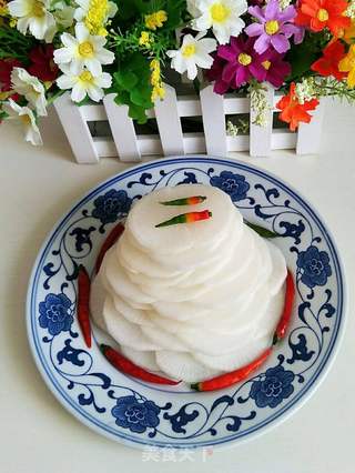 泡椒脆爽白萝卜的做法步骤:5