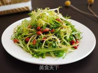 苦苣拌花生米的做法步骤:6