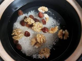 #团圆饭#桂圆核桃糯米粥的做法步骤：4