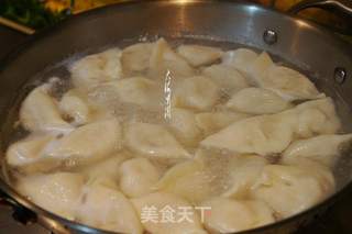 酸菜猪肉馅水饺的做法步骤:5