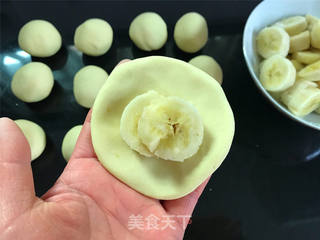 红薯香蕉糯米煎饼的做法步骤:6