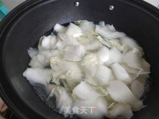 醋溜白菜片的做法步骤:3