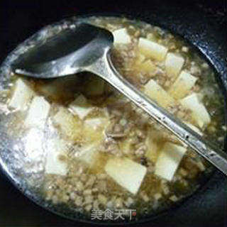 肉末茶树菇豆腐羹的做法步骤:10
