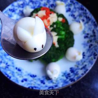玉兔迎春的做法步骤:8