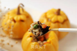 香香美美滴~【南瓜糯米盅饭】的做法步骤:20