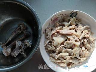 凉拌鸡腿肉的做法步骤:5