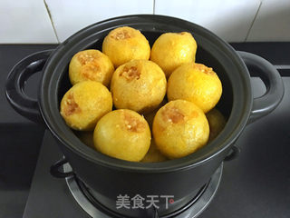 油面筋塞肉的做法步骤:6