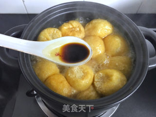 油面筋塞肉的做法步骤:7
