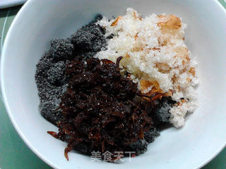 玫瑰黑芝麻汤圆馅的做法步骤:7