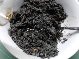 玫瑰黑芝麻汤圆馅的做法步骤:8
