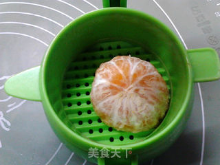 香橙蒸蛋羹的做法步骤:9