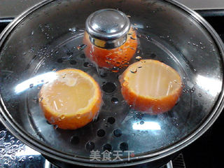 香橙蒸蛋羹的做法步骤:17