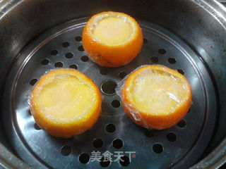 香橙蒸蛋羹的做法步骤:18