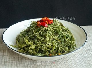蒸胡萝卜叶的做法步骤:7