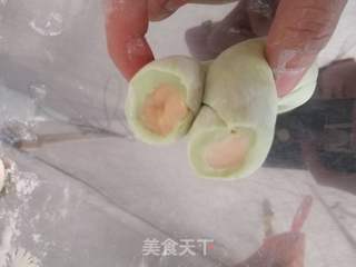 #团圆饭#双色元宝的做法步骤:8