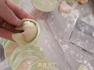 #团圆饭#双色元宝的做法步骤:15