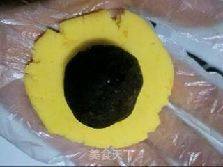 糯米南瓜豆沙包的做法步骤:7