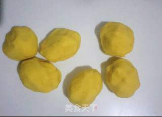 糯米南瓜豆沙包的做法步骤:6
