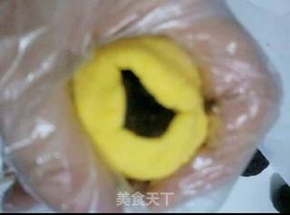 糯米南瓜豆沙包的做法步骤:8
