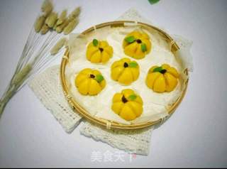 糯米南瓜豆沙包的做法步骤:14