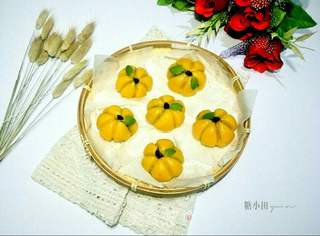 糯米南瓜豆沙包的做法步骤:13