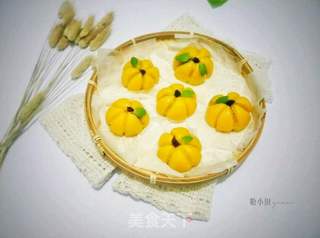 糯米南瓜豆沙包的做法步骤:16