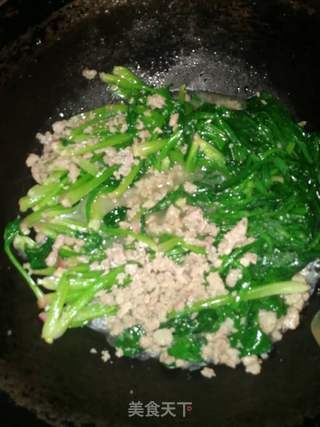 #团圆饭#肉末菠菜的做法步骤:8