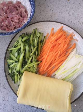 京酱肉丝的做法步骤:3
