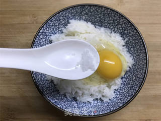 西兰花饭团的做法步骤:4