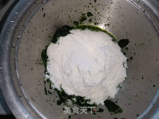#面食#油泼翡翠裤带面的做法步骤:5