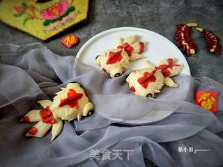 年年有余馒头的做法步骤:21
