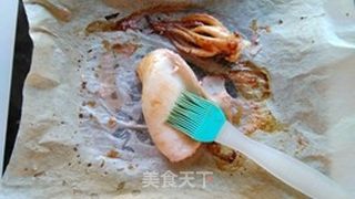 酱香烤鱿鱼的做法步骤:6