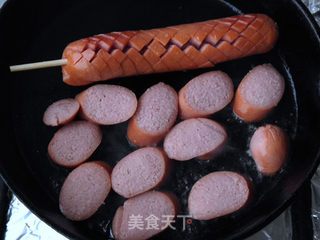 牛肉烤肠三明治的做法步骤:3