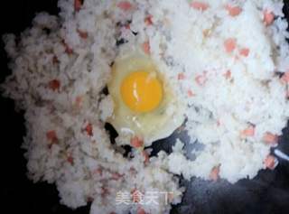 原味蛋炒饭的做法步骤:4
