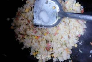 原味蛋炒饭的做法步骤:7