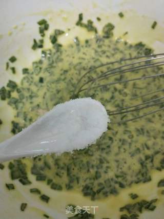 韭菜鸡蛋❤️型饼的做法步骤:6