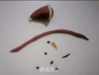雪人棒棒糖馒头的做法步骤:12