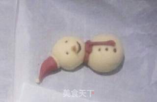 雪人棒棒糖馒头的做法步骤:13