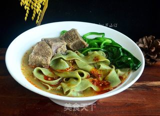 牛肉菠菜烩面的做法步骤:17