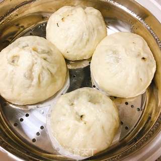马菜鲜肉包的做法步骤:11