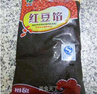 红豆馅玉米团的做法步骤:3