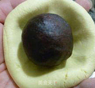 红豆馅玉米团的做法步骤:9