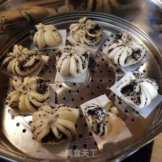 芝麻花卷的做法步骤:18