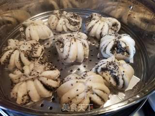 芝麻花卷的做法步骤:19