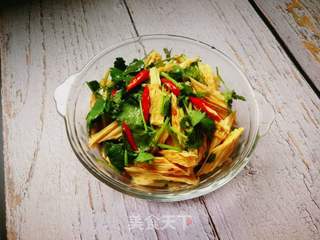 #团圆饭#香菜拌腐竹的做法步骤:8
